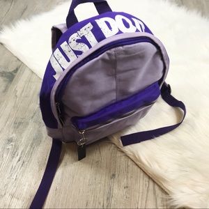 nike purple mini backpack